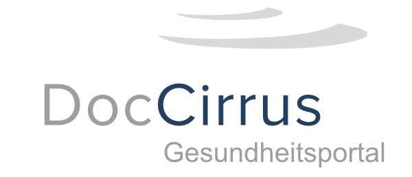 Grau Blaues Logo Doc Cirrus Gesundheitsportal