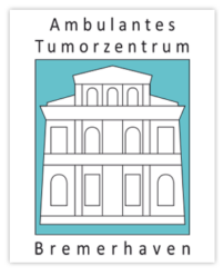 Logo mit Skizze der Villa Seedorf und als Text "Ambulantes Tumorzentrum Bremerhaven"